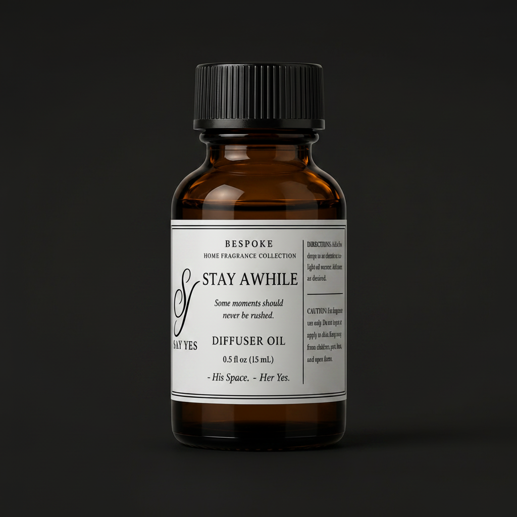 Stay Awhile Diffuser Oil – black background